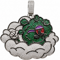 Animated Character Charm Iced Out Pendant