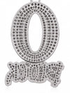 Q Block Pendant Necklace 92.5 Silver Iced Out Lebron Diamond Hip Hop Jewelry USA