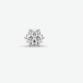 925 Sterling Silver Round Cut Moissanite Single Stud Earring for Men