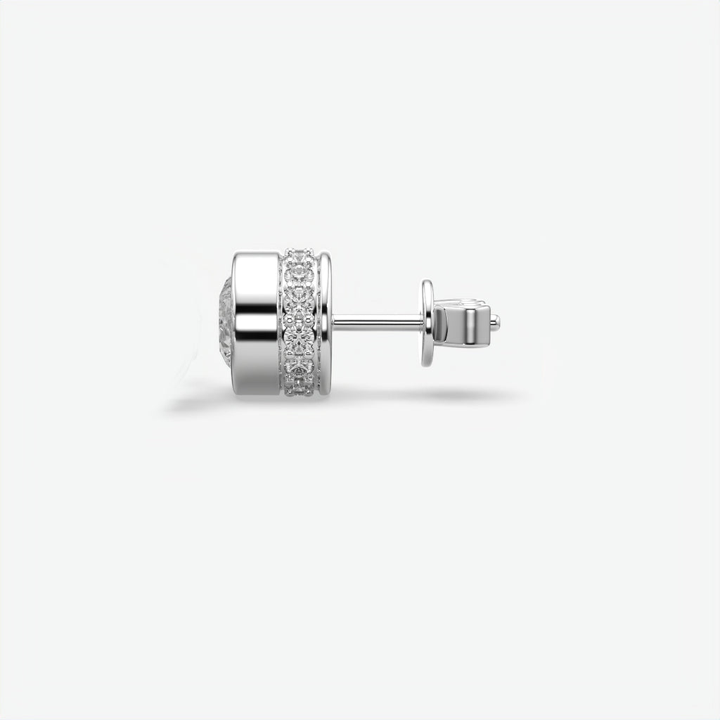 Men's Round Diamond Solitaire Stud