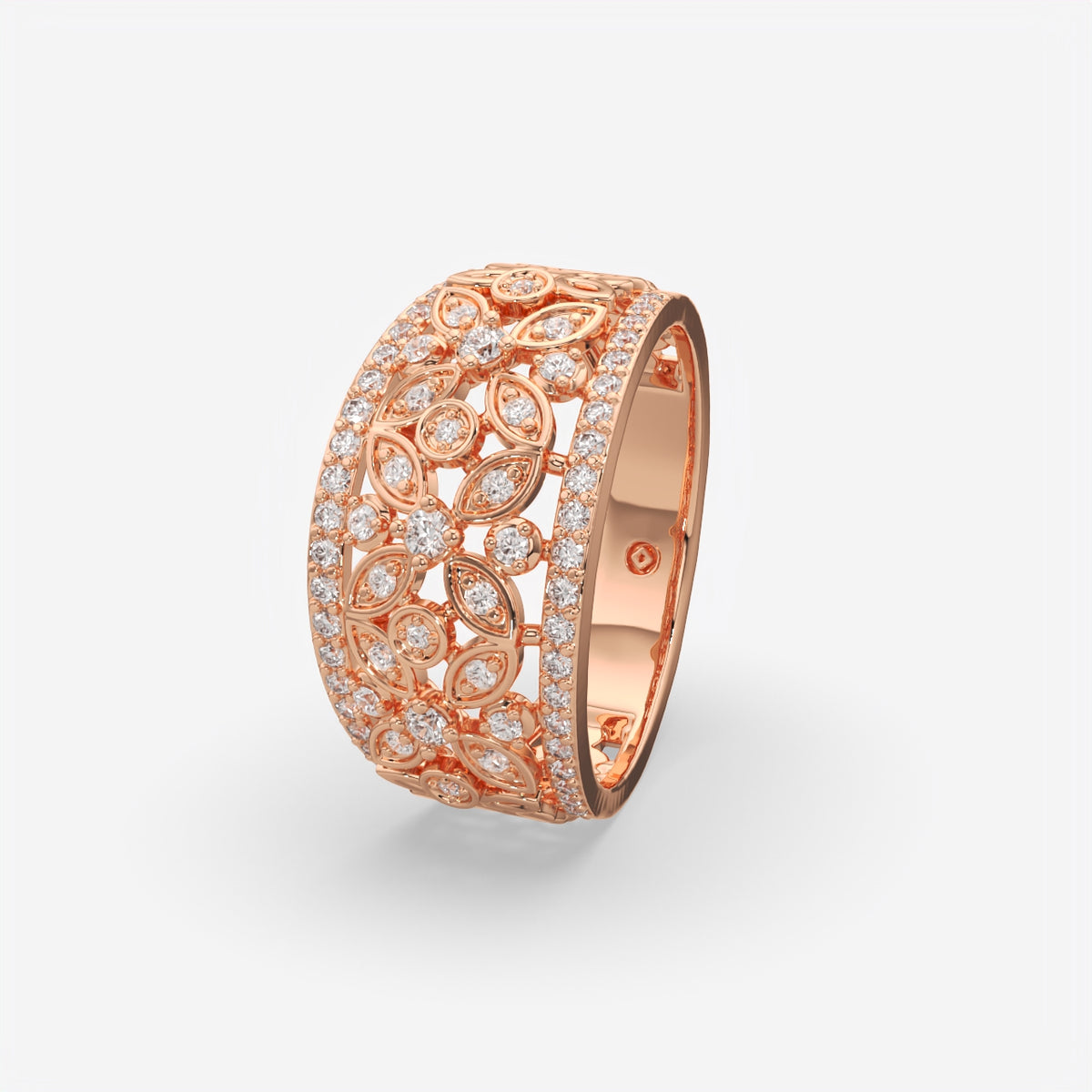 Victoria Wide Blossom Diamond Ring