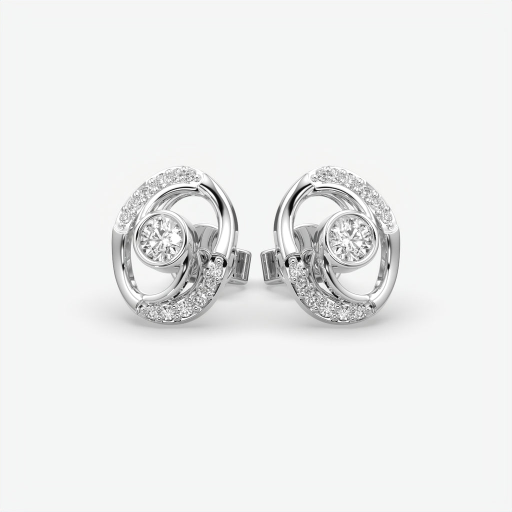 Luxury Oval Moissanite  Earrings for Women