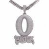 Q Block Pendant Necklace 92.5 Silver Iced Out Lebron Diamond Hip Hop Jewelry USA