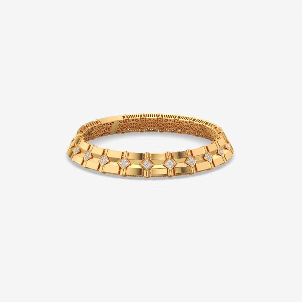 Men’s Signature Grid Silver Bracelet