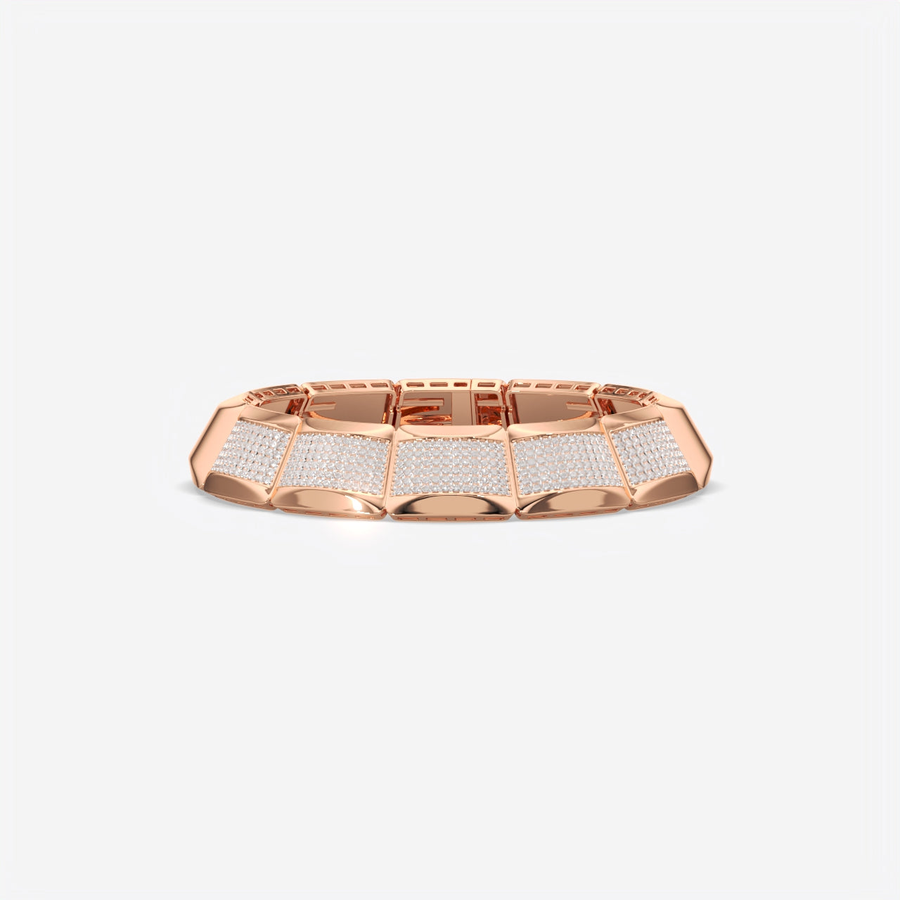 Luxury Men’s Silver Diamond Bracelet