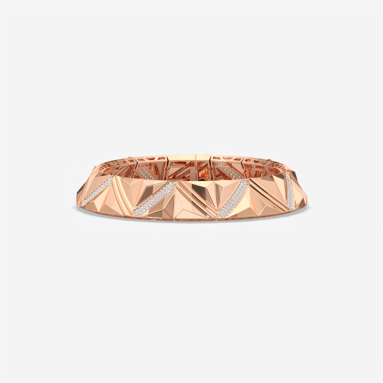 Men’s Luxury Geometric Silver Bracelet