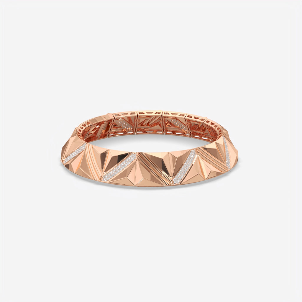 Men’s Luxury Geometric Silver Bracelet