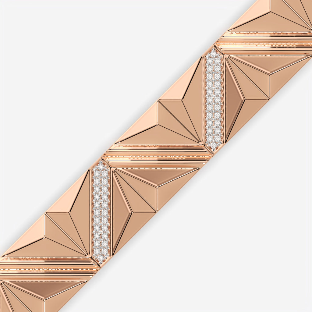 Men’s Luxury Geometric Silver Bracelet