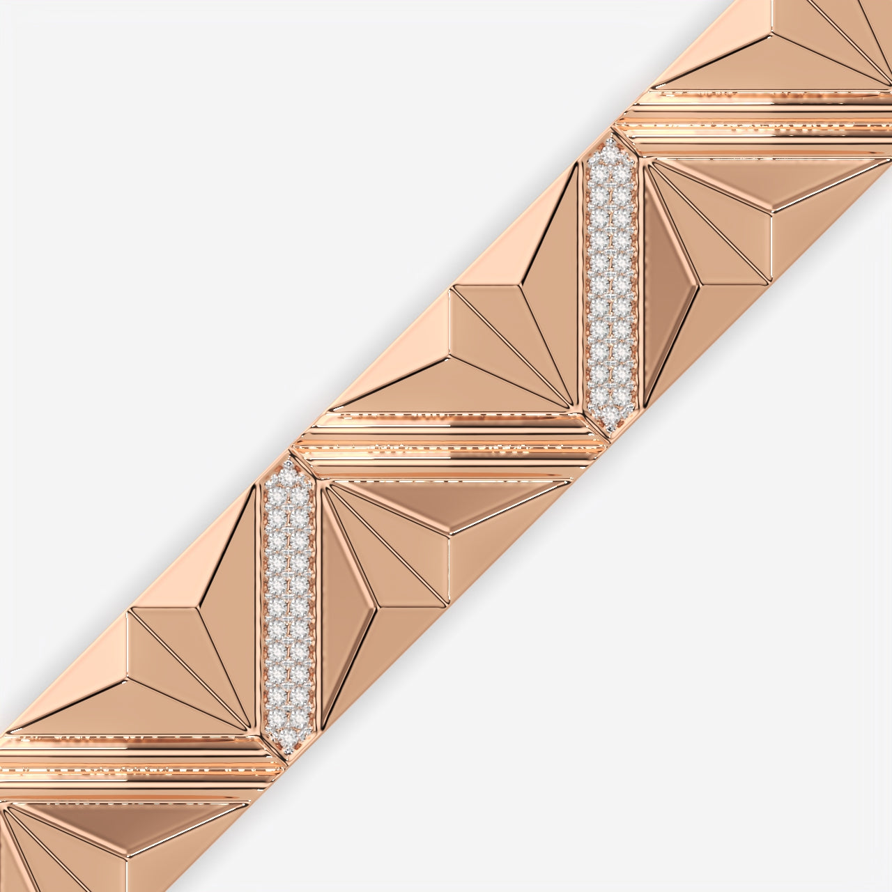 Men’s Luxury Geometric Silver Bracelet