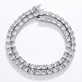 Statement Iced Out Princess Cut Diamond Tennis Chain