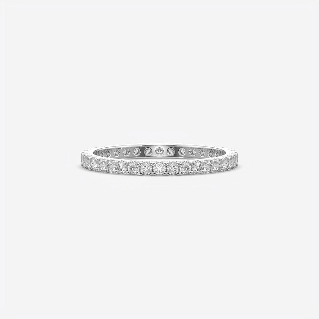 Round Diamond Eternity Wedding Band