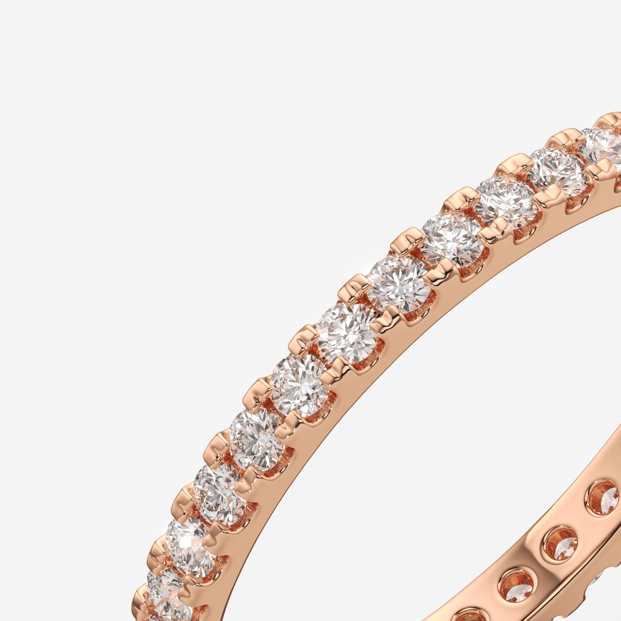 Round Diamond Eternity Wedding Band