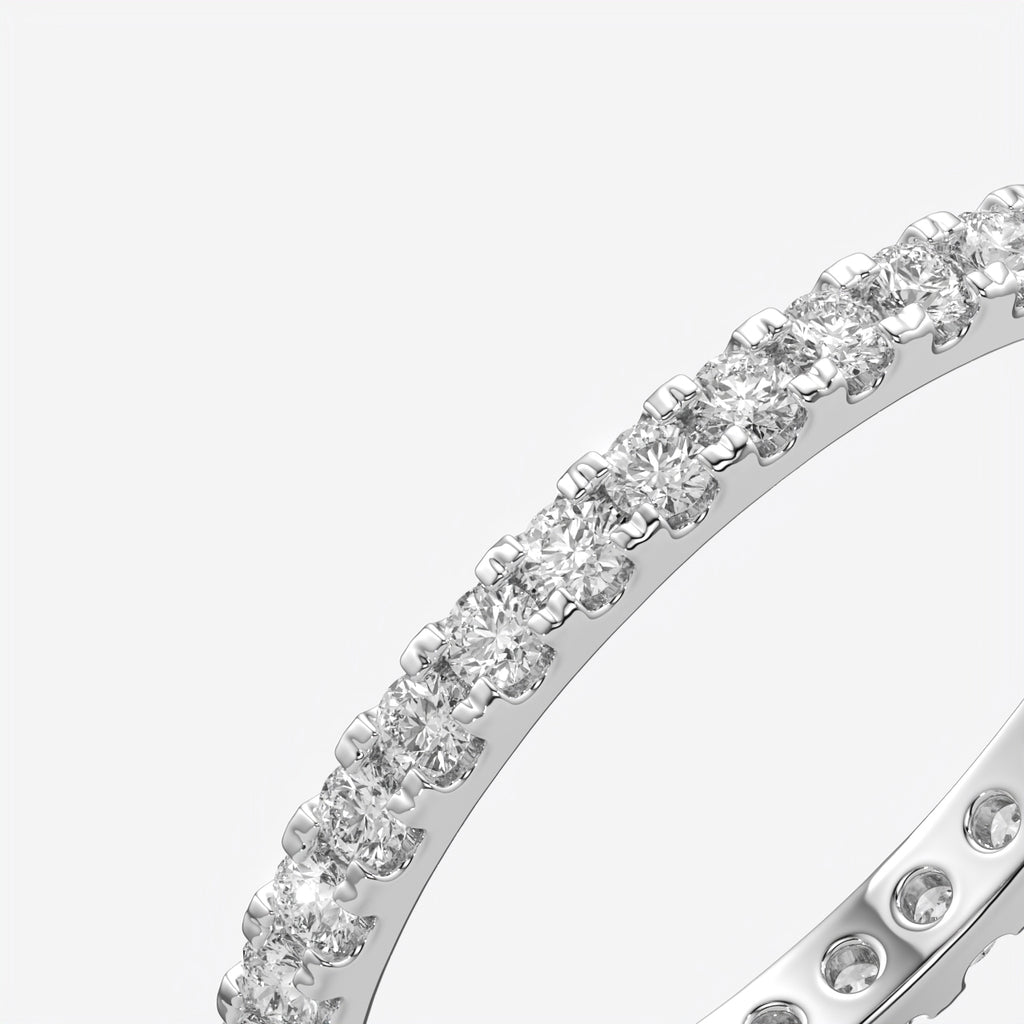 Round Diamond Eternity Wedding Band