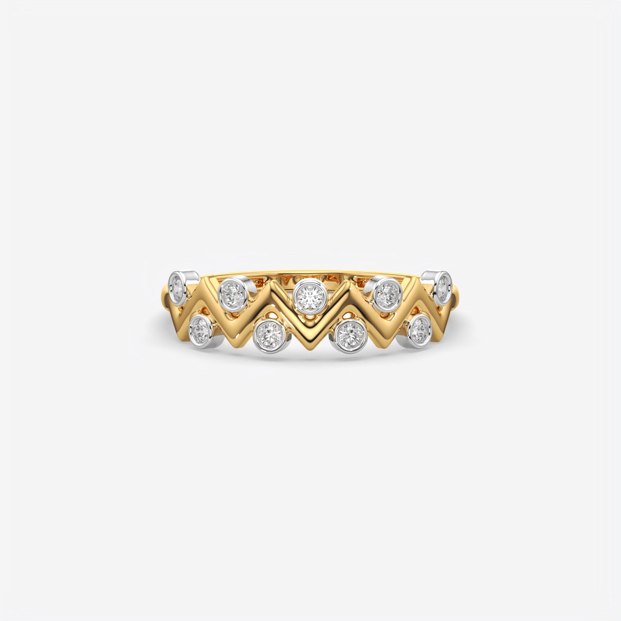 Zig Zag Lab Grown Diamond Ring for Women