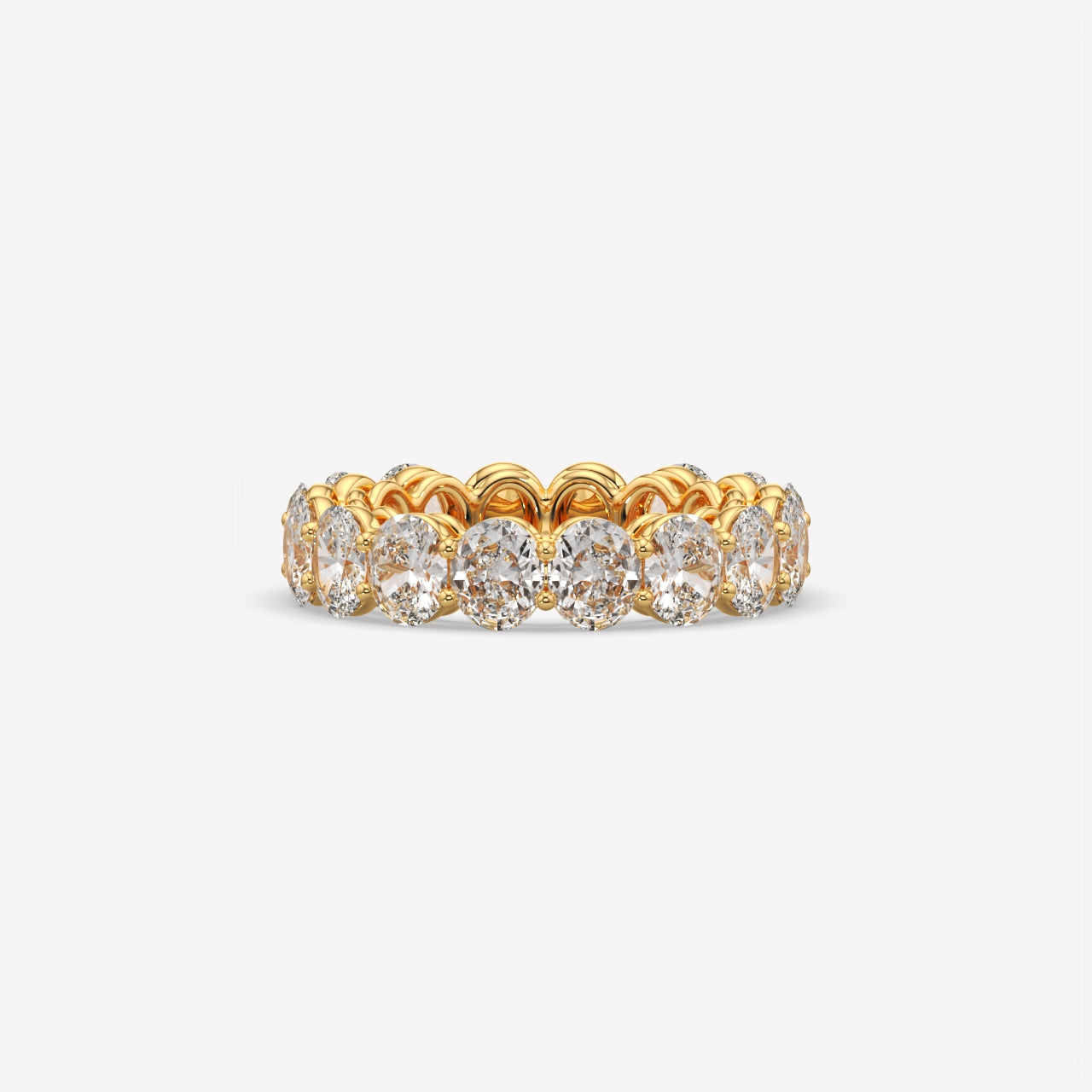 Luxury Oval Eternity Engagement Ring For Women