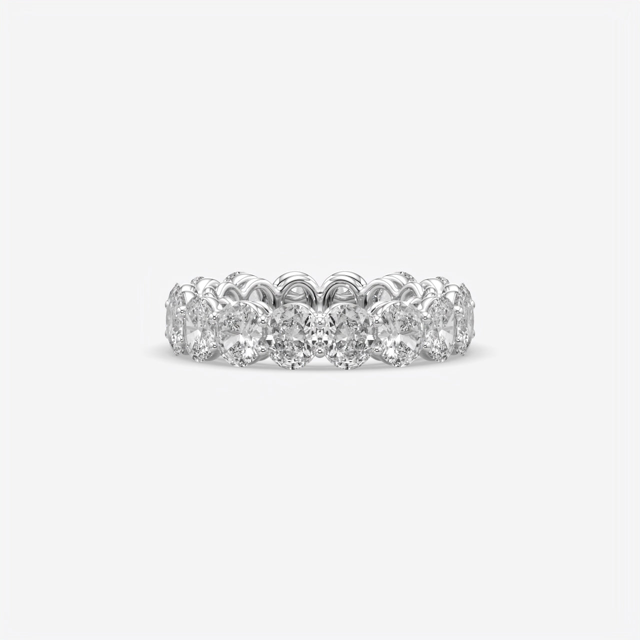 Luxury Oval Eternity Engagement Ring For Women