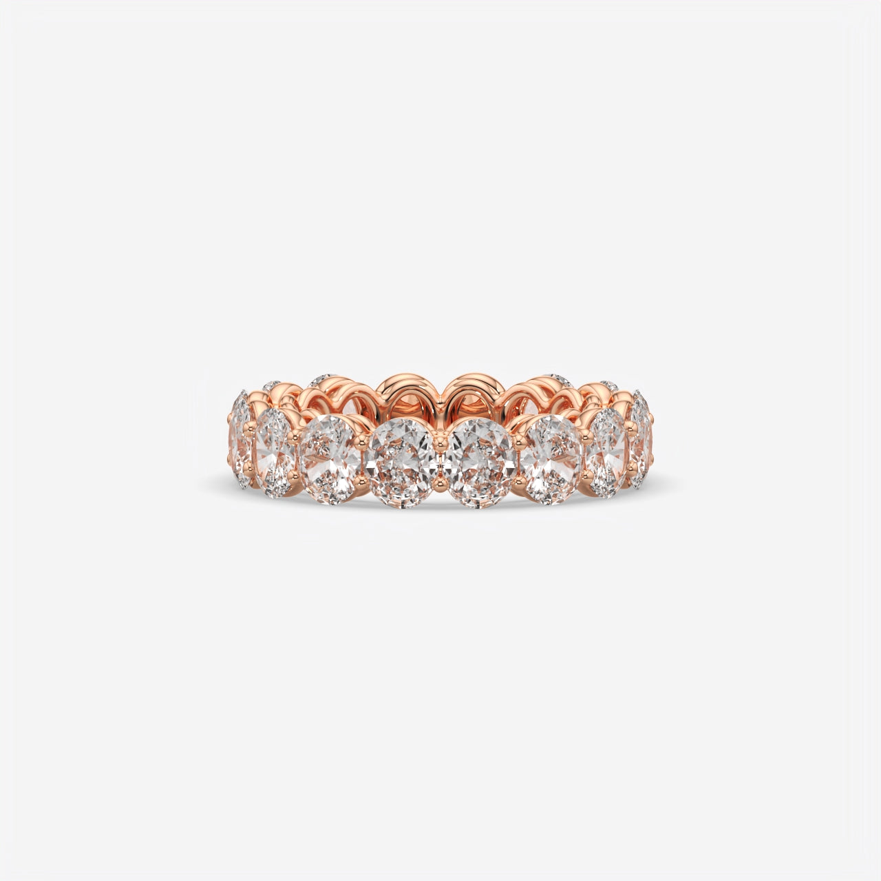 Luxury Oval Eternity Engagement Ring For Women