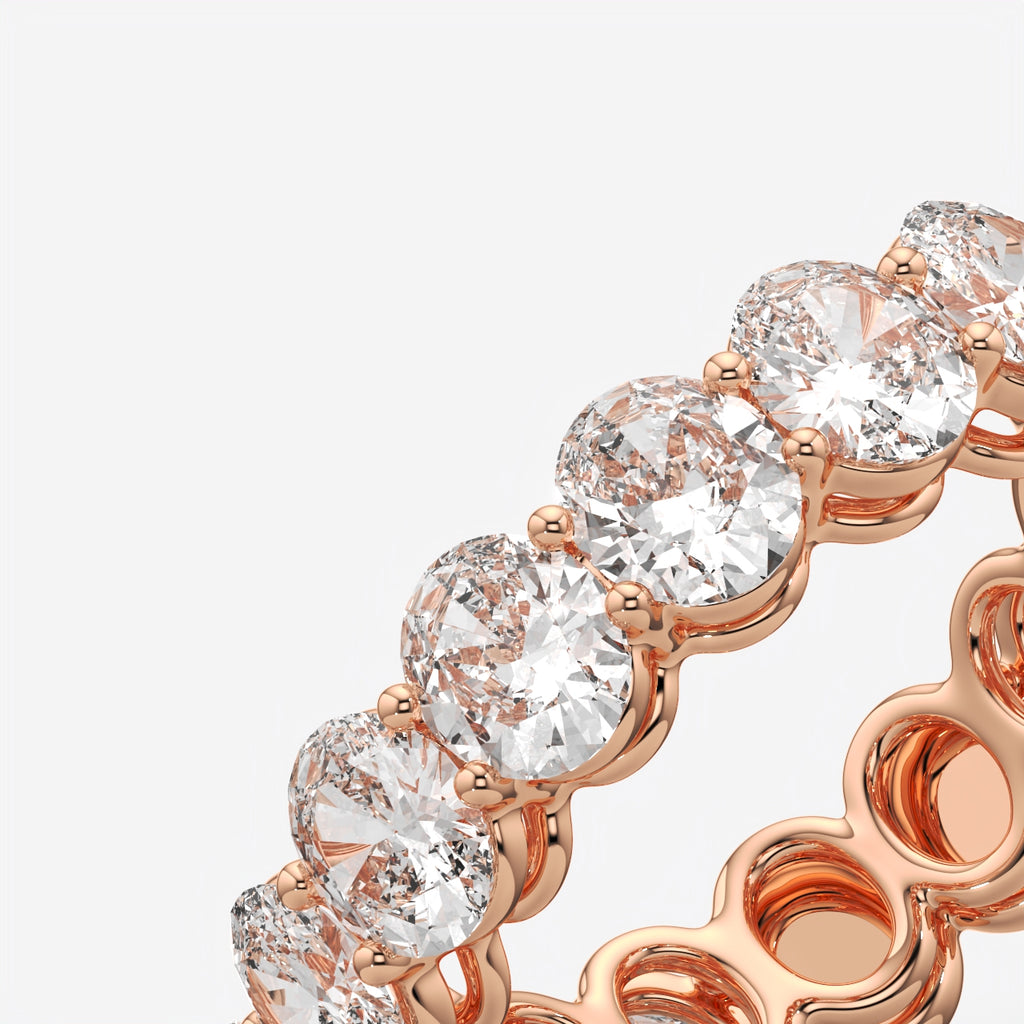 Luxury Oval Eternity Engagement Ring For Women