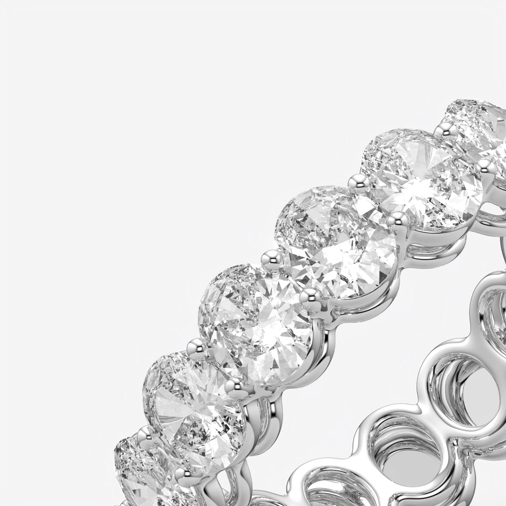 Luxury Oval Eternity Engagement Ring For Women