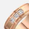 Princess Solitaire Ring For Men's