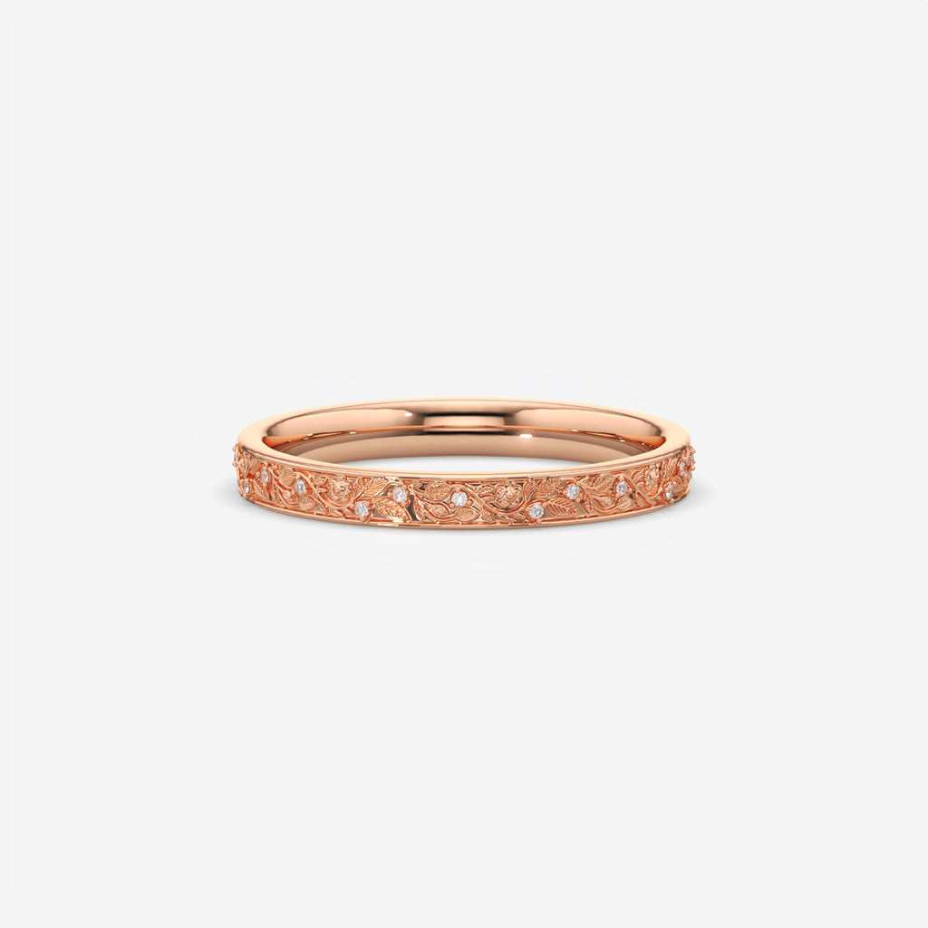 Vintage Diamond Wedding Band Ring