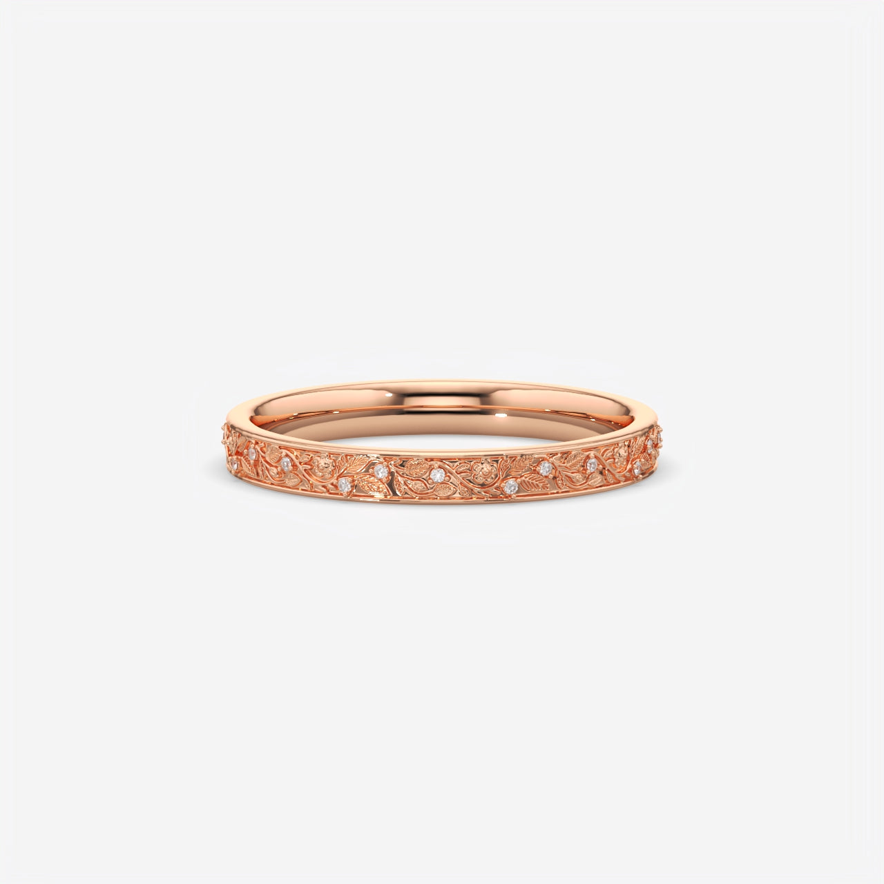 Vintage Diamond Wedding Band Ring