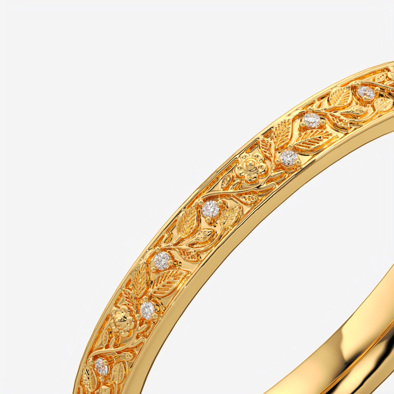 Vintage Diamond Wedding Band Ring