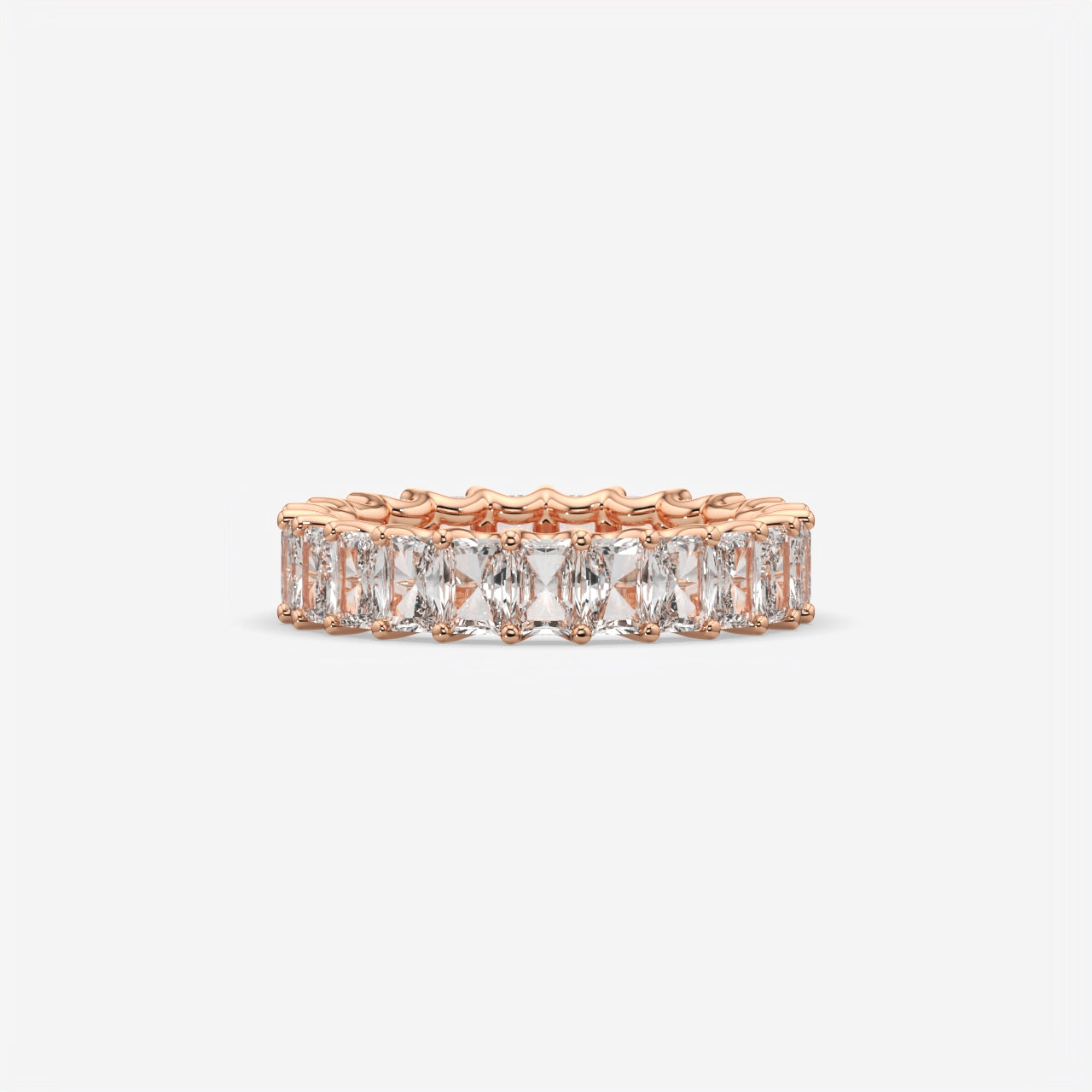Princess Cut Eternity Band Ring