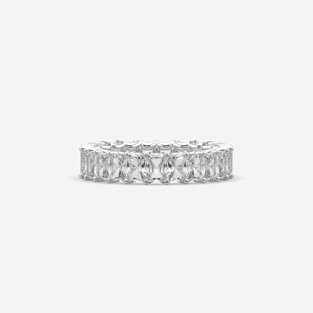 Princess Cut Eternity Band Ring