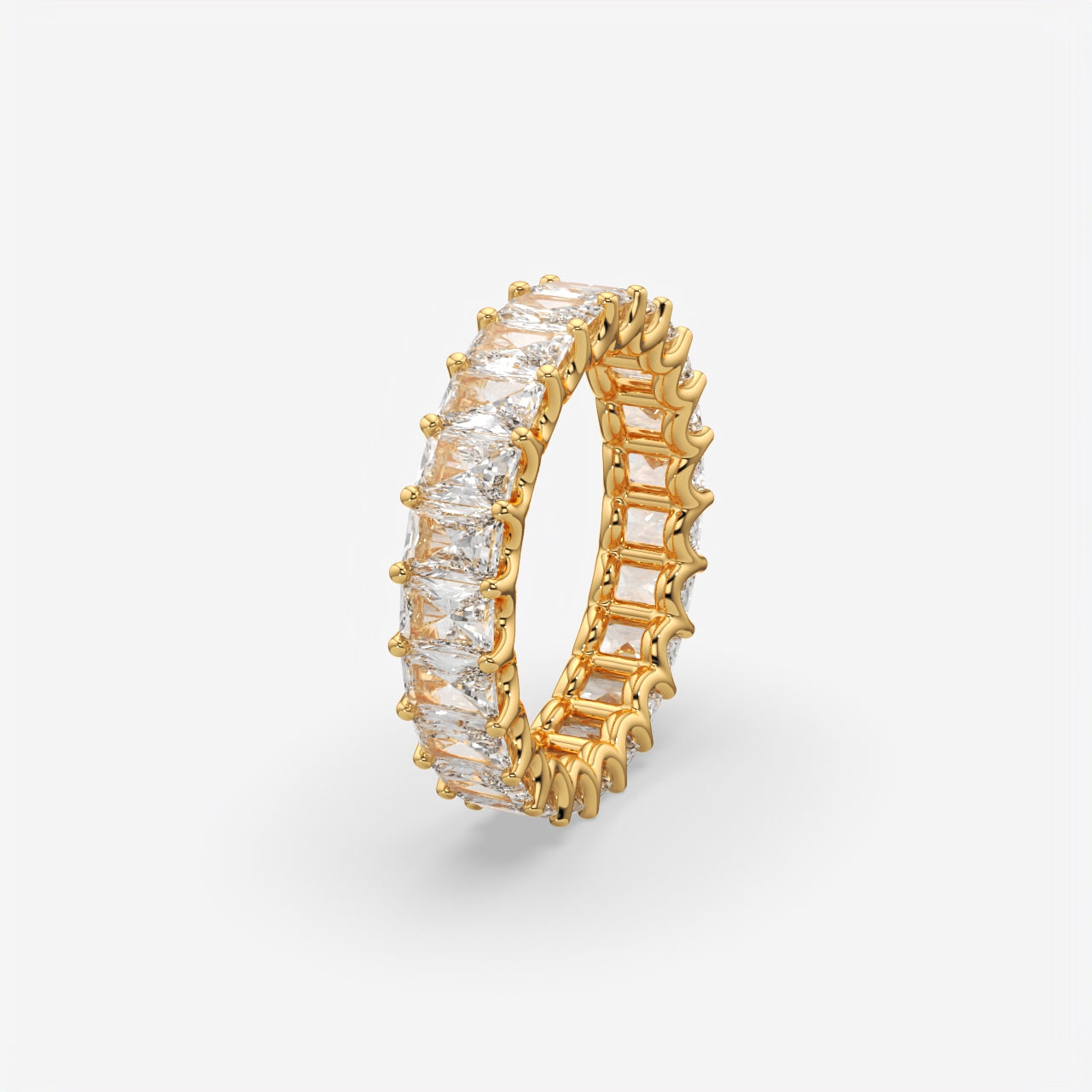 Princess Cut Eternity Band Ring
