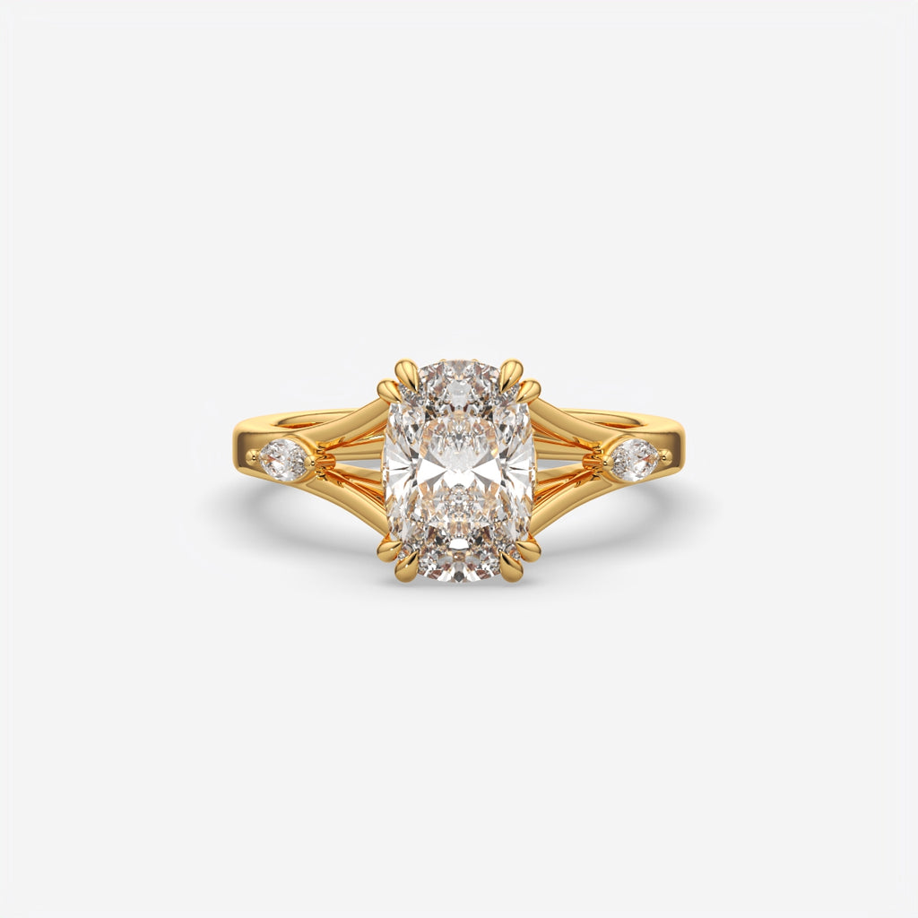 Aurelia Cushion Cut Diamond Engagement Ring for Women