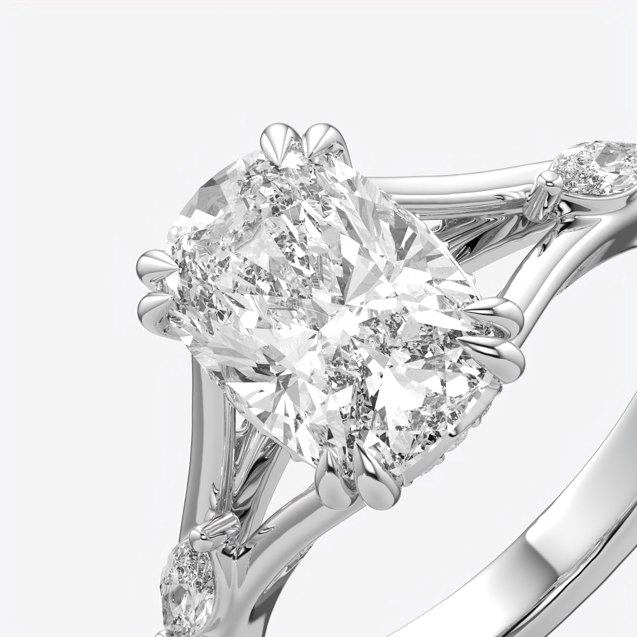 Aurelia Cushion Cut Diamond Engagement Ring for Women