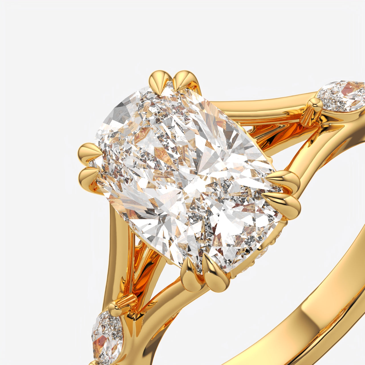 Aurelia Cushion Cut Diamond Engagement Ring for Women