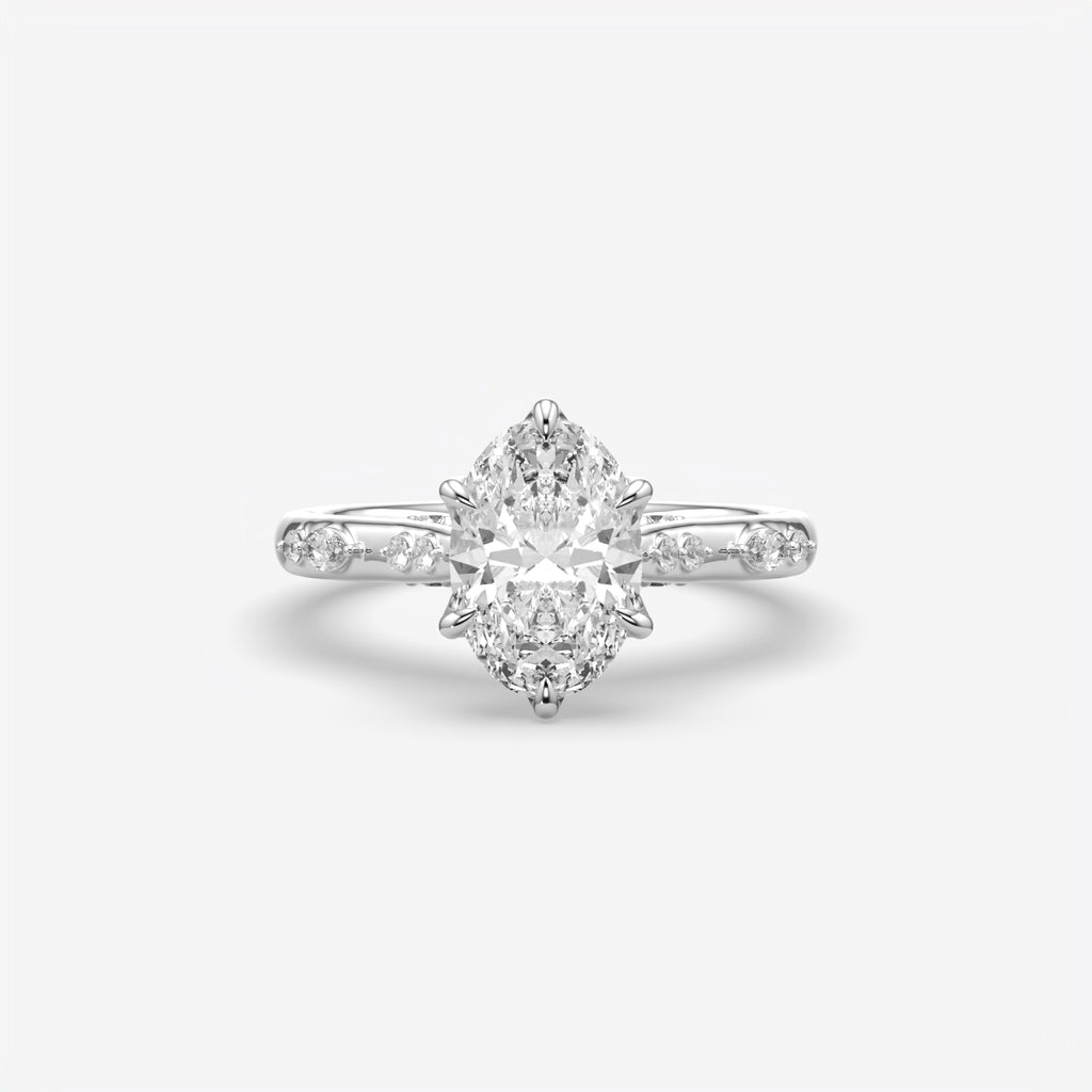 Celestia Oval Diamond Engagement Ring