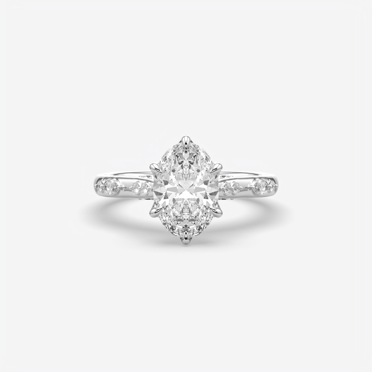 Celestia Oval Diamond Engagement Ring