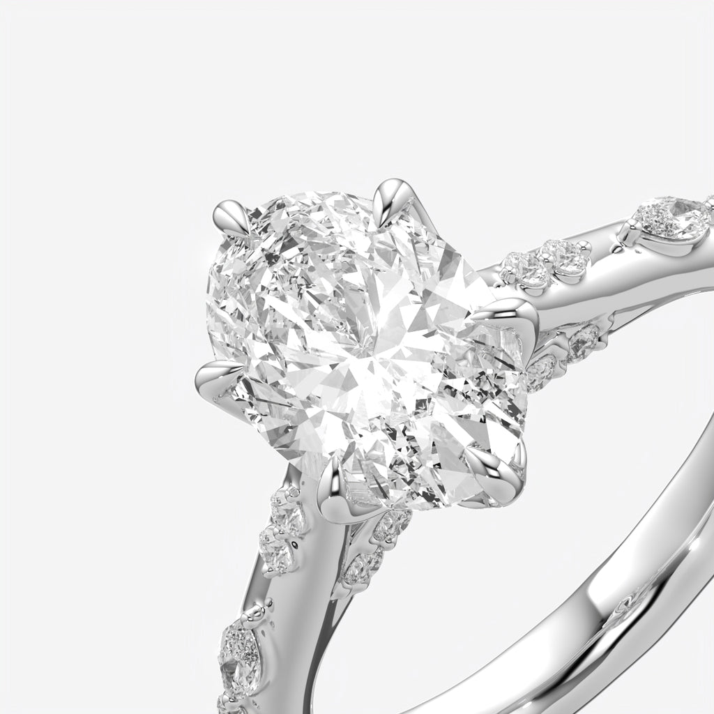 Celestia Oval Diamond Engagement Ring