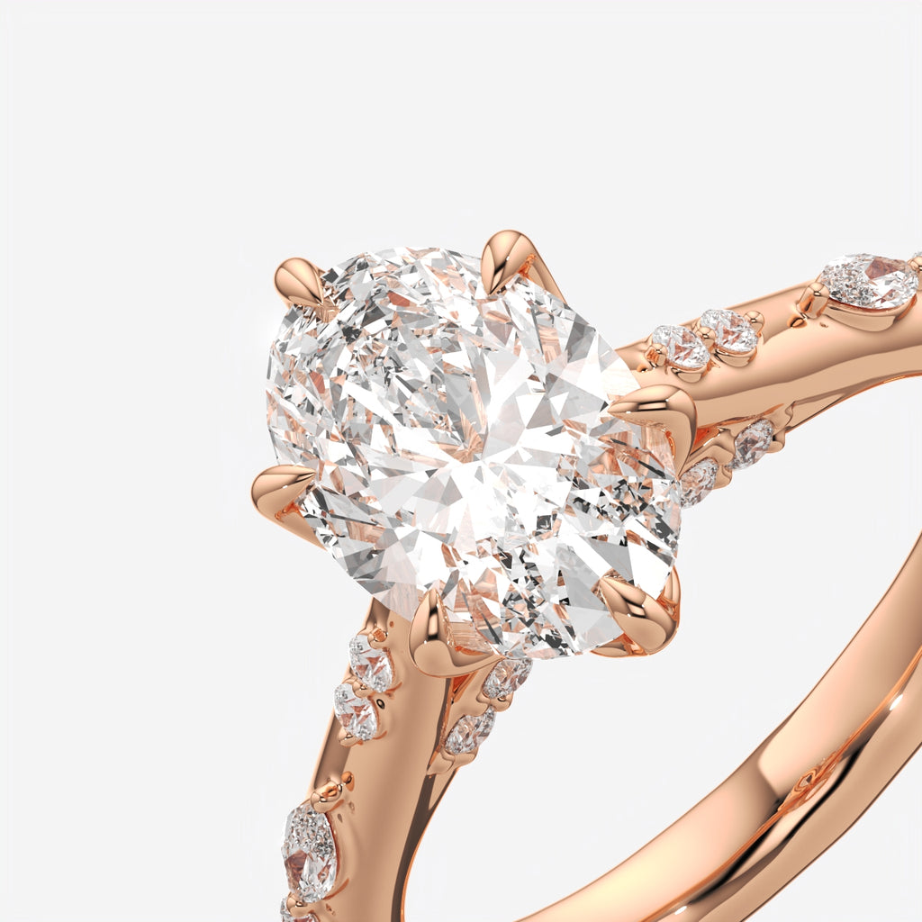 Celestia Oval Diamond Engagement Ring