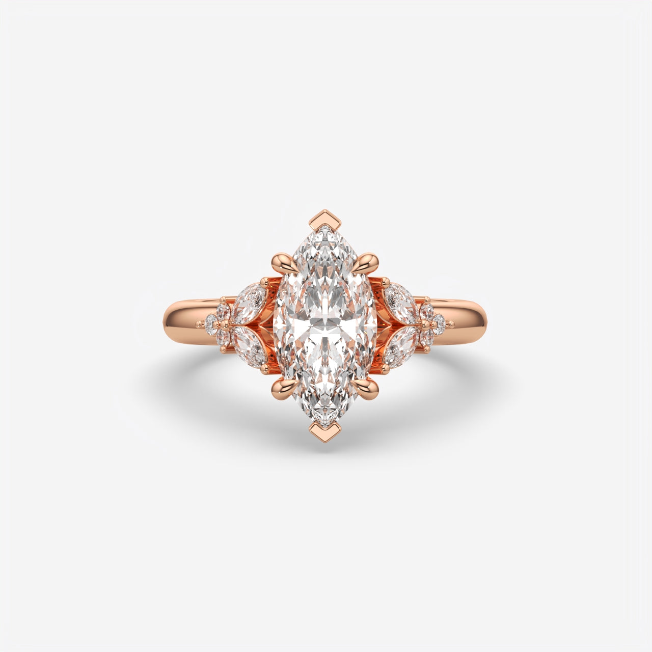 Marquise Cut Diamond Engagement Ring for Women