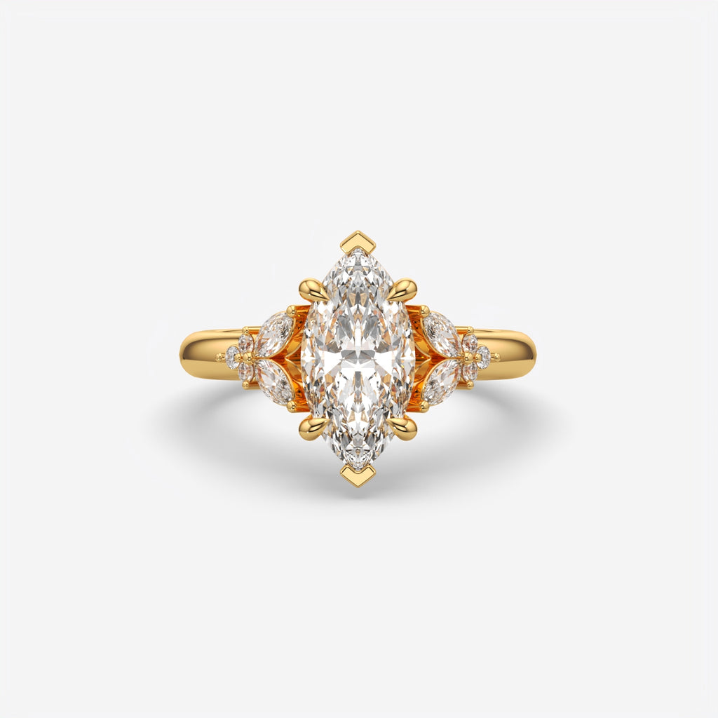 Marquise Cut Diamond Engagement Ring for Women