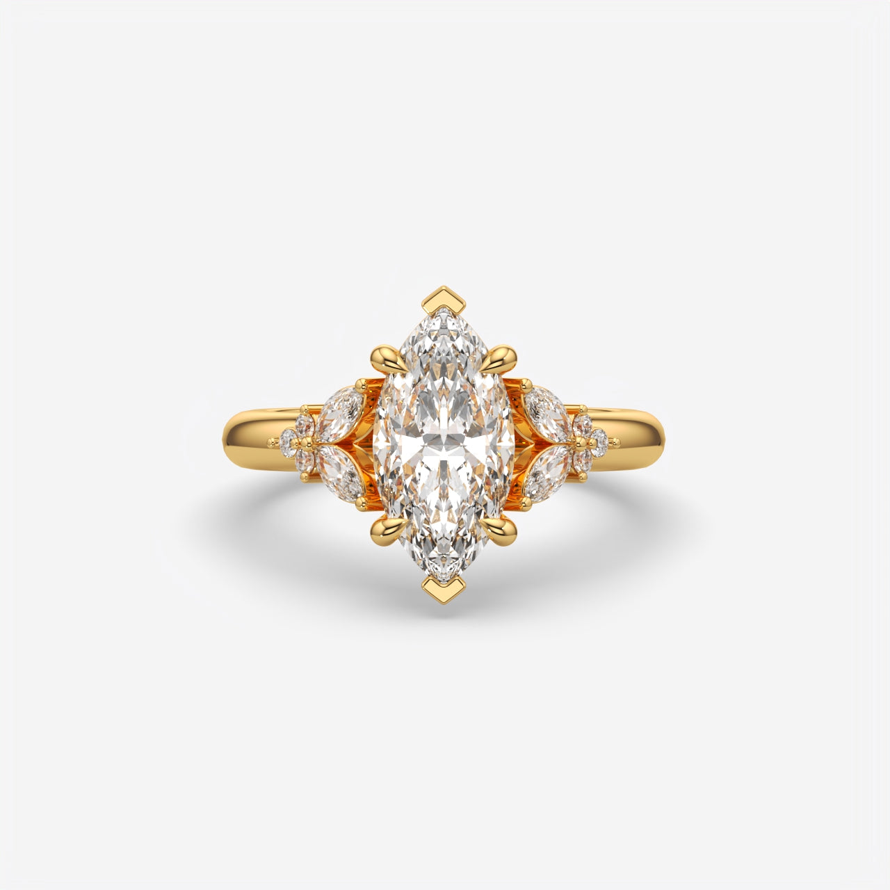 Marquise Cut Diamond Engagement Ring for Women