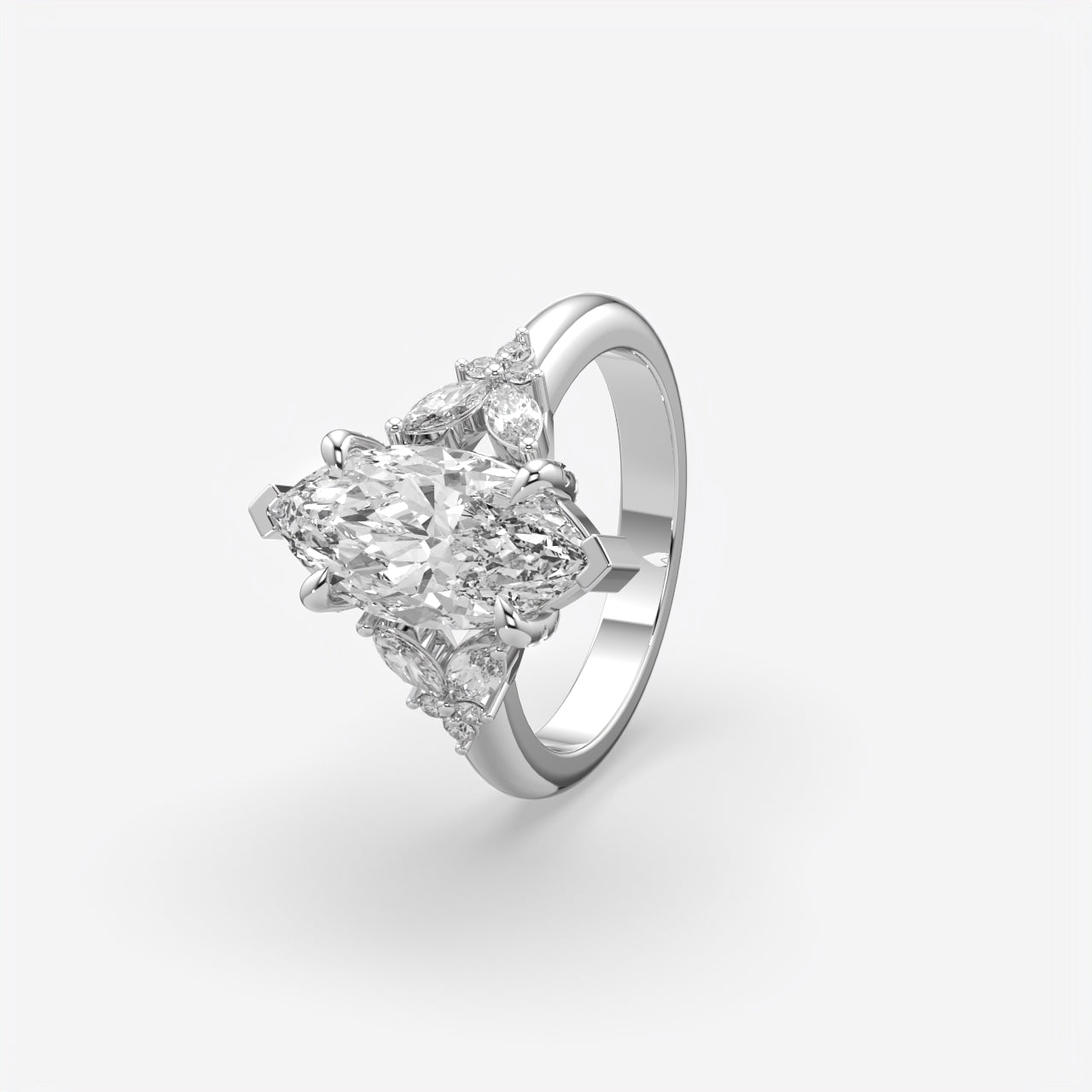 Marquise Cut Diamond Engagement Ring for Women