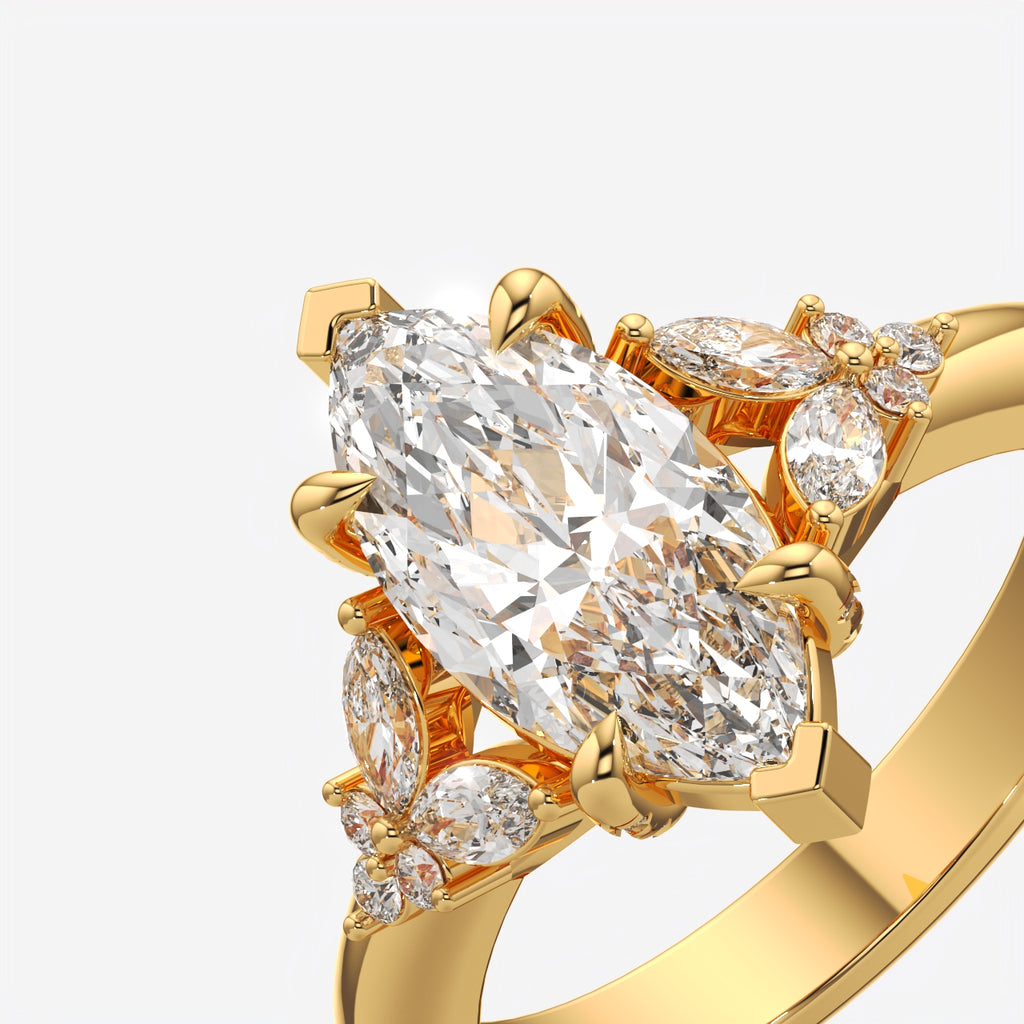 Marquise Cut Diamond Engagement Ring for Women