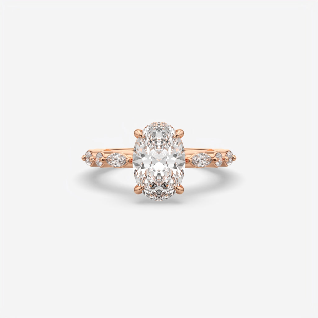 Oval Cut Diamond Engagement Ring for Women