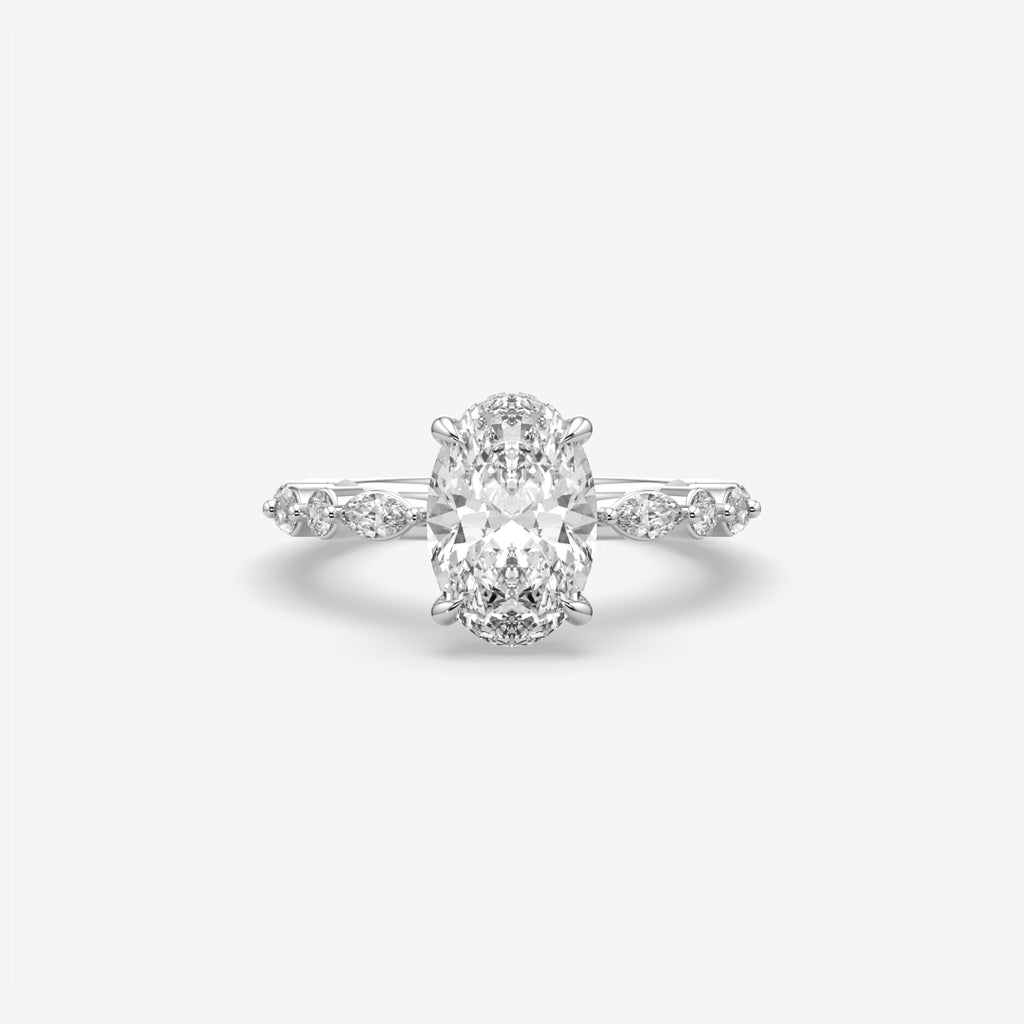 Oval Cut Diamond Engagement Ring for Women