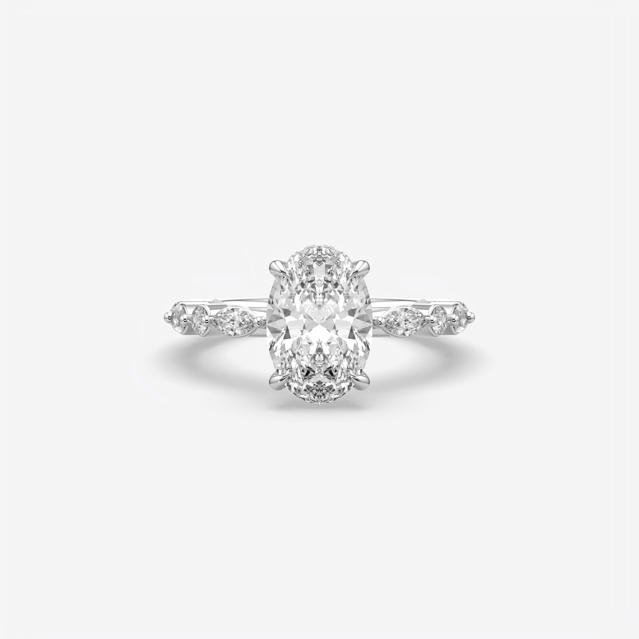 Oval Cut Diamond Engagement Ring for Women