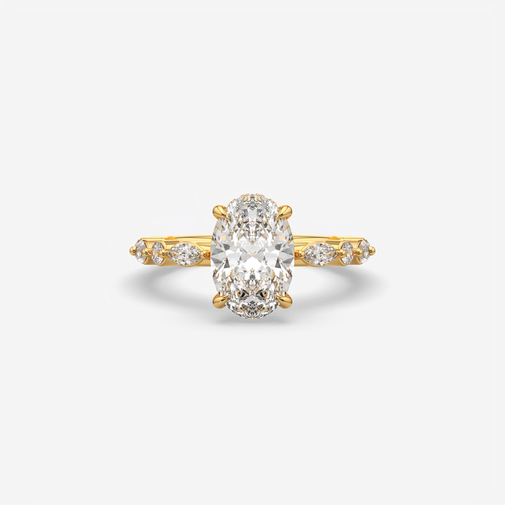 Oval Cut Diamond Engagement Ring for Women
