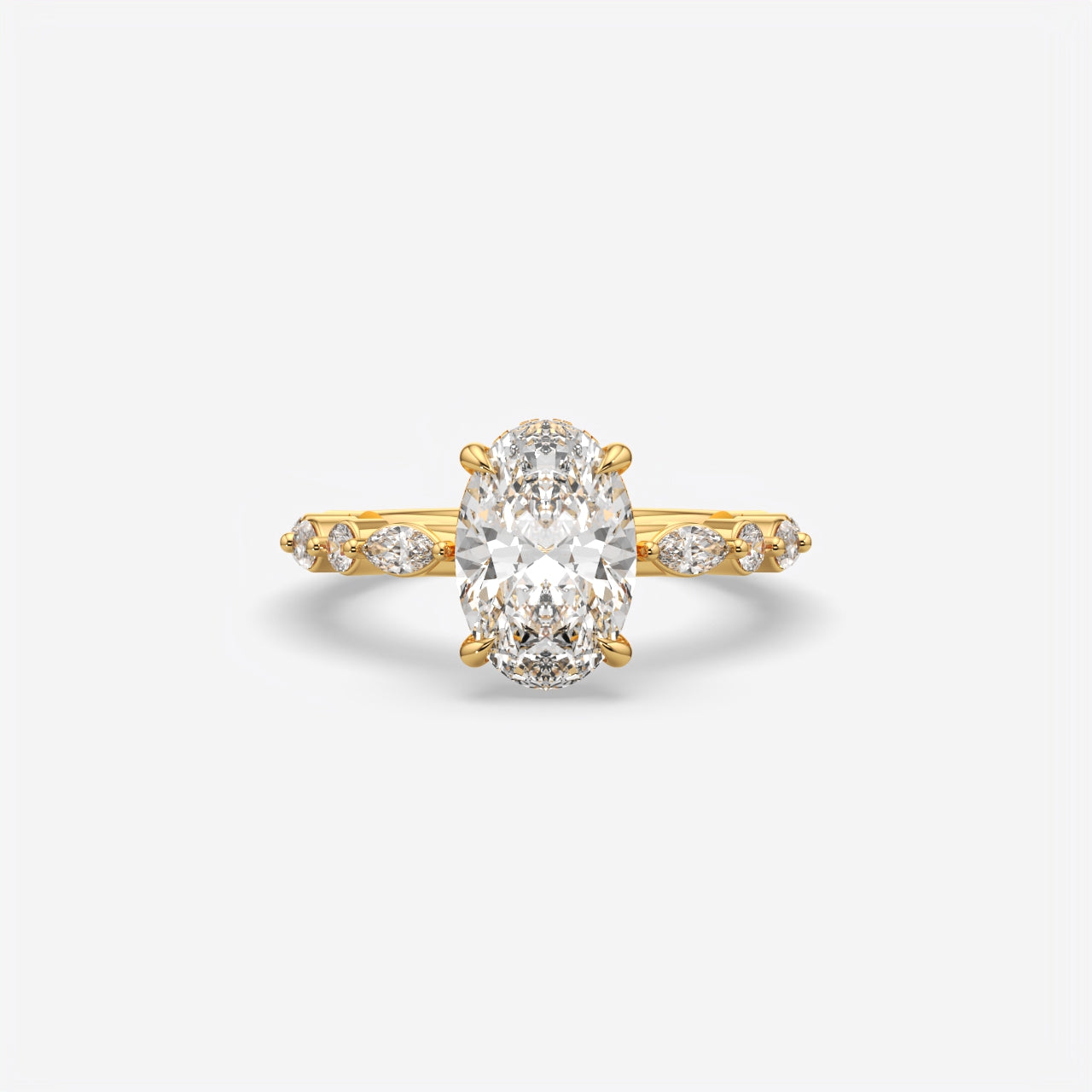 Oval Cut Diamond Engagement Ring for Women