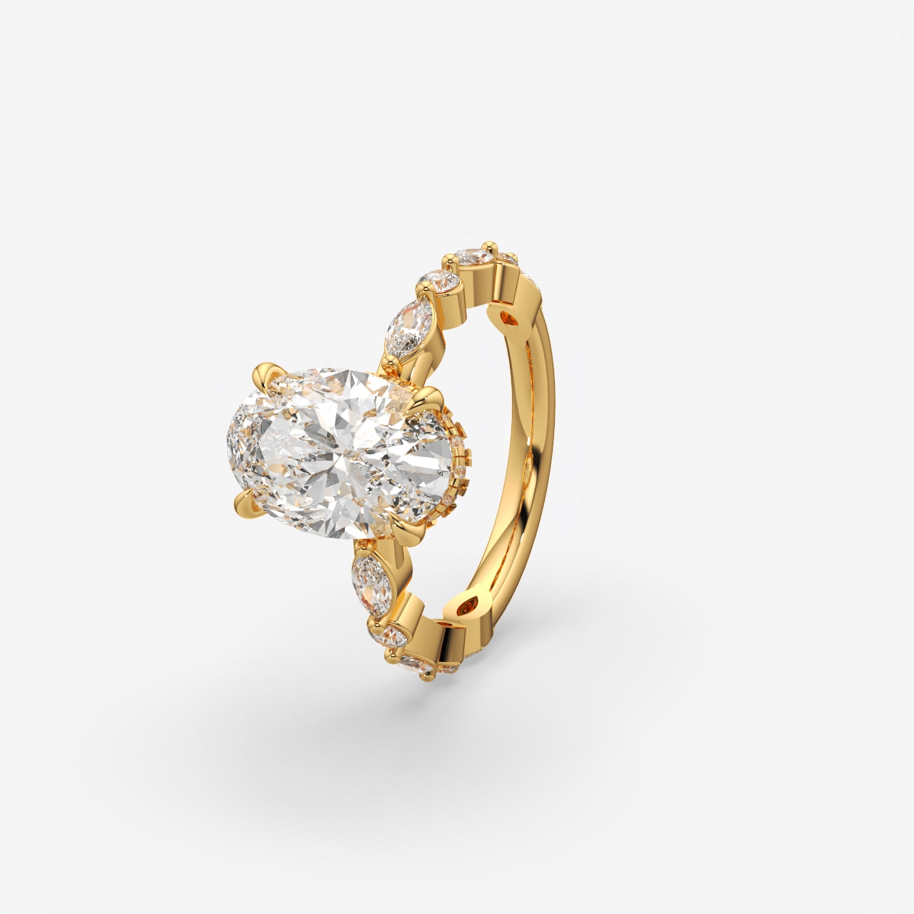 Oval Cut Diamond Engagement Ring for Women
