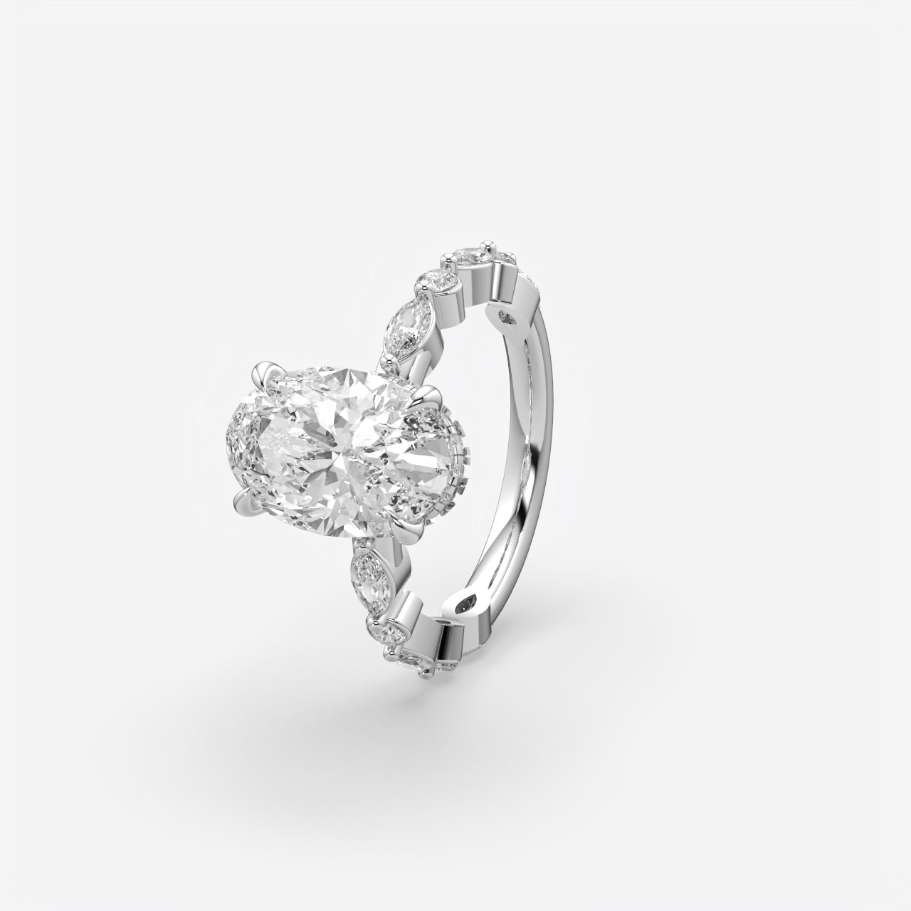 Oval Cut Diamond Engagement Ring for Women