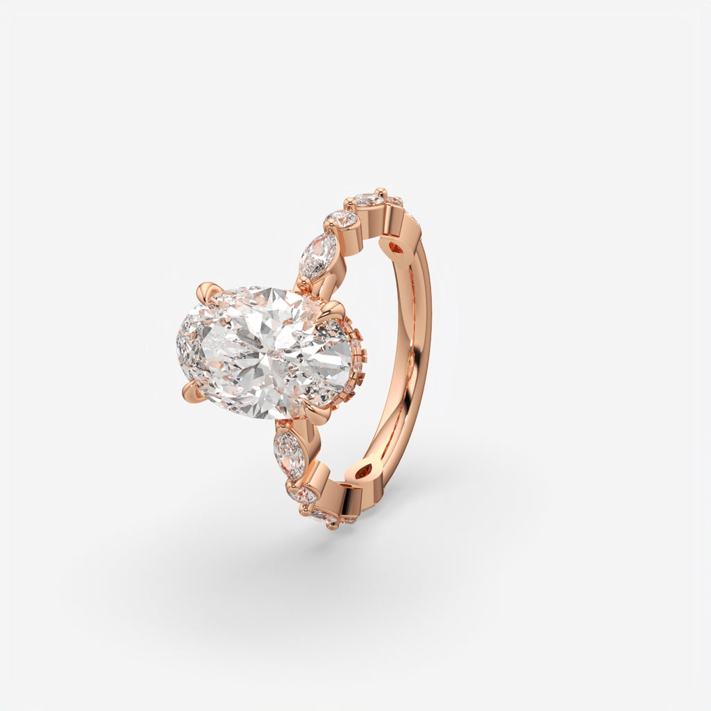 Oval Cut Diamond Engagement Ring for Women